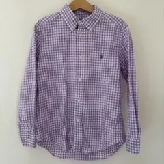 【美品】Polo Ralph Laurenシャツ130ギンガムチェック綿100%