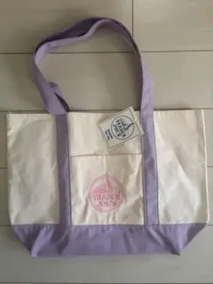 TRADER JOE'S トートバッグ ラージ　パープル　大容量