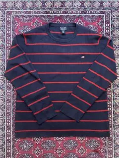 POLO JEANS COMPANY ネイビー/レッドストライプ セーター XL