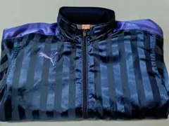 Puma ストライプ ジャケット ネイビー/パープル