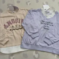 新品未使用微起毛トレーナー 2点セット120