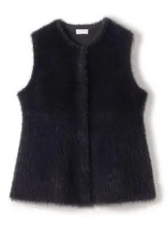 【新品タグ付】トゥモローランド Ballsey フェザーヤーンペプラムベスト