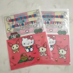 けんけつちゃん × ハローキティ クリアファイル 2枚セット☆