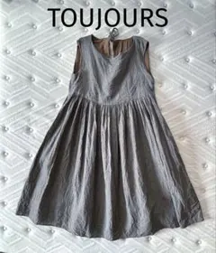 TOUJOURS リネンワイドギャザーワンピース luxe artsのサムネイル