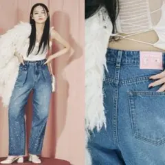 【新品】foxyillustrations ハートビジューデニム00