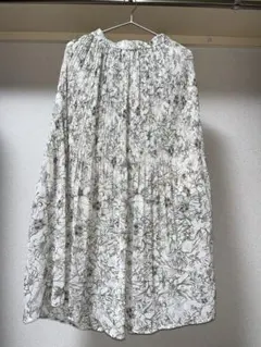 INGNI フラワープリント ロングスカート