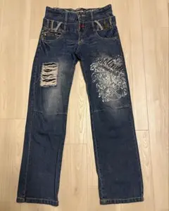 00s【archive】ギミック　デニム/Y2K/スカル/お兄系