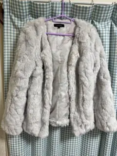 リエンダ★rienda グレー ファーコート M