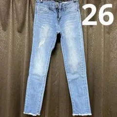 BACKNUMBER　ブルーデニム　サイズ26　56センチ　ジーンズ　デニムのサムネイル
