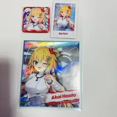 赤井はあと ホロライブ 7th Fes expo 缶バッジ　チェキ　色紙