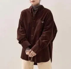 TOWN CRAFT×FREAK'S STORE/コーデュロイシャツ（ブラウン）