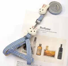 小型犬用可愛いハーネスリードセット　ブルー☆Mサイズ