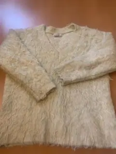 GALLARDAGALANTE NAVY Vネックシャギーニット