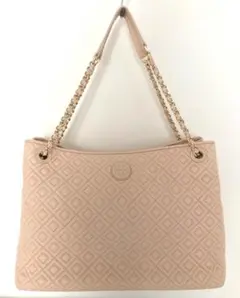 Tory Burchマリオン・ダイアモンド・キルティングラムスキントートバッグ
