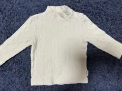 Country mini ハイネックTシャツ（ケーブルジャカード） 90