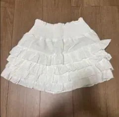 【WEGO】白のフリルスカート インパン付き