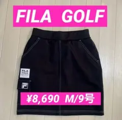 新品■8,690円【フィラ　ゴルフ】レディース　スカート M/9号　ブラック