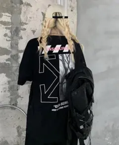 ストリート系 ビックロゴ ジェンダーレス Tシャツ