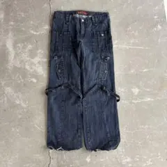 希少 00s MORGAN HOMME 編み込み フレア デニムパンツ y2k - メルカリ