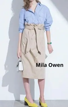 ミラオーウェン　ハイウェストチノスカート