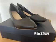 ポインテッドトゥ パンプス 幅広 24.5 新品