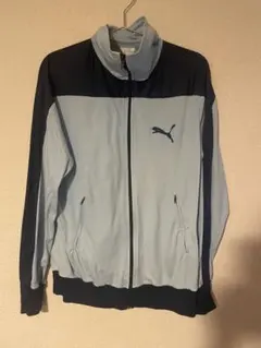 Puma トラックジャケット　水色/ネイビー