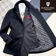 【美品】ブラックレーベルクレストブリッジ 中わた入りキルティング ウール コート