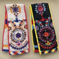 ビビアンウエストウッド　刺繍タオルマフラー2枚セット