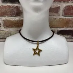 COACH コーチ スターモチーフ レザーネックレス