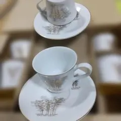 漆塗り カップアンドソーサー 5客セット／龍 模様 和風茶器 ティー
