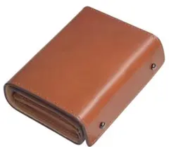 無印良品 ベジタブルタンニンレザー 三つ折り財布 グレイッシュ 