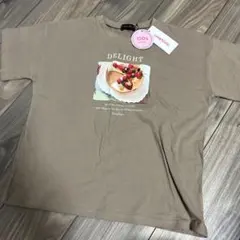 新品タグ付　Lovetoxic ビッグシルエットブラウン Tシャツ130のサムネイル