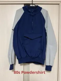 80s ヴィンテージ　Powdershirt アノラックジャケット　ネイビー
