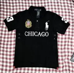 ポロラルフローレン シカゴ ポロシャツ Sサイズ 黒 ビッグポニー POLO RALPH LAUREN（ポロ・ラルフローレン） 【並行輸入品】 ポロ