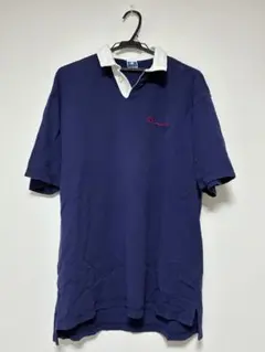 Champion ポロシャツ ネイビー Oサイズ