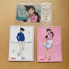 名探偵コナン　毛利蘭　工藤新一　ブロマイド　クリアカード　特典
