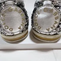 DOLCE&GABBANA ドルガバ スニーカー シルバー スパンコールのサムネイル