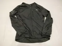 【美品】adidas アディダス ランニング ジップアップナイロンジャケット M