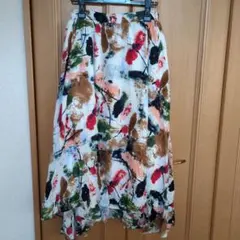 【n'Or LABEL】 オシャレウォーカー　 マルチカラー　ロング スカートのサムネイル