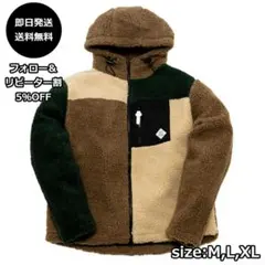 B-フォロー割■秋冬 シープボア フード パーカー CRAZY④/L アウター