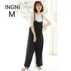 【M】INGNI　イング　サロペット　オールインワン　パンツ　黒のサムネイル