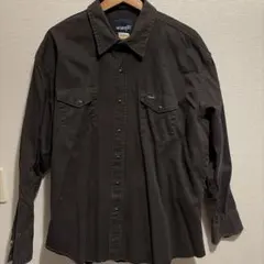 Wrangler ラングラー ブラック ウエスタンシャツ XXL 헌 옷