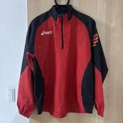 asics ピステ・ウィンドブレーカー 赤黒