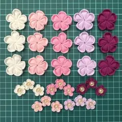 セリア アレンジパーツ つまみ花 6種16個セット - メルカリ