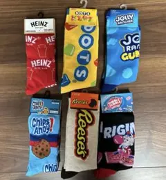 【値下げ】　靴下6点　アメリカ　人気商品デザイン