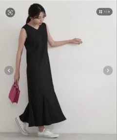 【美品】NATURAL BEAUTY BASIC ワンピース　ブラックワンピース