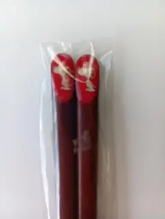 スヌーピー柄木製箸、未使用