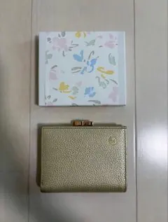 新品未使用】シルバー 皇居 財布 がま口 本革 - メルカリ