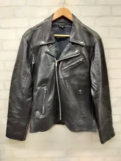 WORCA ダブルライダースジャケット レザー ブラック