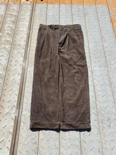 90s 極太 コーデュロイ バギー ワイド パンツ ブラウン jinco